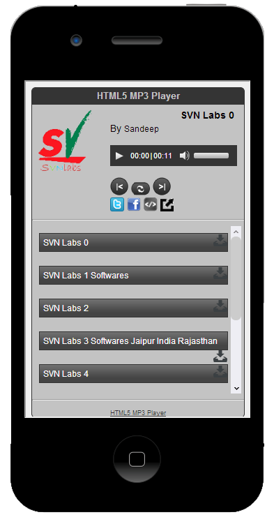 Responsive HTML5 MP3 Player with Playlist - HTML5 MP3 Player with Playlist